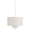 NEW WORKS - Sospensione Margin - Bianco - Lino - Designer John Astbury