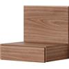 NEW WORKS - Comodino da parete Tana - Marrone - Impiallacciatura in noce - Designer Rikke Rützou Arnved