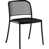 Emu - Sedia impilabile Café - Nero - Rete in acciaio - Designer Christophe Pillet