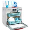 Little Tikes la Prima Lavastoviglie - Elettrodomestico Realistico per Bambini - Giocattolo Interattivo con 14 Accessori da Cucina per Bambini, Età 2+ Anni