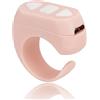 Jectse Telecomando per Girare la Pagina, Controller per L'Anello di Rotazione della Pagina Dell'APP Bluetooth Wireless, Anello di Scorrimento Remoto per Leggere Romanzi Scattare Foto (Rosa)