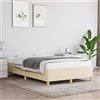 Coavain Aggiorna Giroletto Crema 120x200 cm in Tessuto Reti Elettriche Bed Frame Letto una Piazza e Mezza con Materasso Giroletto Matrimoniale Elasticizzato Vestiletto Letti Giapponese