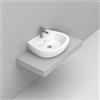 Ceramica Dolomite Lavabo da appoggio Ceramica Dolomite modello Demy 55x46 cm