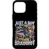 Italian Brainrot Bambino Just A Boy Who Loves Brainrot Custodia per iPhone 16 Pro Max
