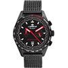 Lorenz - Cronografo Sportivo al quarzo Modello Granpremio 030251AA - Orologio con cinturino in acciaio