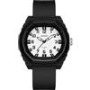 RORIOS Orologio da Polso Minimalista da Uomo Orologio Quarzo 50m Impermeabile Orologio Sportivo Luminosi Orologio Casual Analogico Orologio Unisex Silicone Bianco Nero A