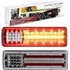Biqiure 2PCS Fanali Posteriori Rimorchio 24V,62 LED Luci di Stop Posteriori Integrato Freno Indicatore di Direzione/Luce di Corsa/Luce di Inversione per Rimorchio Pickup RV Camper UTV UTE Vans