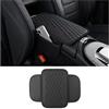 GTLM Aggiornato Copri Bracciolo Auto,Pelle in Microfibra Copri Poggiabraccio Auto con 2 Tasche Portaoggetti,Copri Poggia Braccio per Auto Accessori Auto Interno per i Veicoli (Nero)