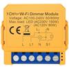 Zilimontt Interruttore dimmerabile, modulo interruttore dimmer intelligente WiFi a LED, 1/2 vie WiFi Smart Dimmer, modulo relè interruttore wireless compatibile con Tuya (1 banda)