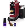 Krups Nespresso Citiz & Milk con Aeroccino XN7615, Macchina da caffè, Sistema Capsule Nespresso, Serbatoio acqua 1L, Red