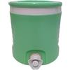 COSE DA CASA Thermos Borraccia Termica 3 Litri con Rubinetto Maniglia Contenitore Frigo Acqua in Plastica Bocca Larga Tappo e Contenitore Porta Oggetti - 3 Colori Disponibili (verde)