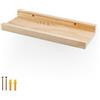 LNSYSNS Mensole da Muro di Legno, LNSYNSS Legno di Pino Scaffale da Parete, una Parola Mensole Bagno, 30 Centimetri di Lunghezza, Mensole da Muro Design Legno，Mensola Angolare da Muro per Cucina, Bagno