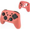 Zhixteu Custodia in Silicone per Switch 2 Pro, Custodia Protettiva Antiscivolo Morbida per Controller Switch 2 Pro (Rosso)
