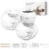 KISSBOBO Tiralatte elettrico, portatile, 3 modalità e 12 livelli, con display LED, ultra silenzioso, ultra leggero, pompa per latte singola/doppia, flangia da 21 mm