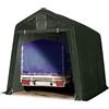 TOOLPORT Tendone Garage 2,4x3,6 m verde PE 600 N Costruzione Stabile in Acciaio Garage per Moto
