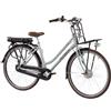 F.lli Schiano E-Ville, Bici Elettrica da Città 28 Inches per Adulti, 36V 10.4Ah Batteria Rimovibile, Motore 250W 40Nm, City Ebike, Grigio