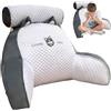 Generico Cuscino da Lettura per Letto,Comodo Cuscino Schienale Letto per la Schiena,Cuscino di Supporto Dello Schienale con Bracciolo,Perfetto per Il Supporto Della Schiena Durante Rilassarsi 60×40cm(rauco)