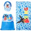 Ellepi Bing set mare telo cappello zaino Disney (Blu)