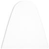 Encasa XO Copriasse da Stiro, Termoriflettente 125x46 cm | Bianco, Universale | Tessuto Cotone | Imbottitura Fibra 5 mm | Cordone Elastico, Clip | Resistente Calore