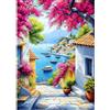 MEIYUDA 5D DIY Diamond Painting Kit Completo Paesaggio, Vista sul mare Diamant Painting Fai-da-te, Pittura Diamante Strass Ricamo a Punto Croce Painting per Decorazioni Casa 30x40cm