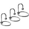 BDSMJOY 3pcs Anelli Pene in Acciaio inossidabile, Anello Pene con Dilatatore uretrale, Cock Ring uomini Pleasure Ring per aumentare la potenza (Φ33-35-40)