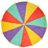 THE TWIDDLERS Paracadute Arcobaleno con 12 Manici per Feste per Bambini - 365cm Diametro
