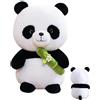POPOYU Panda - Peluche morbido e soffice, con occhi scintillanti, 25 cm, colore: Bianco/Nero
