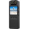 Jrifedptry 1080P HD Infrarossi Visione Notturna Telecamera WiFi con Schermo LED Piccola Videocamera Bodycam Polizia Cam Bike Camera DV