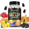 Bibonse Shilajit Gummies Puro, Shilajit Himalayano Original Gold Gummies Shilajit con Acido Fulvico e Tracce di Elementi per l'energia migliora e supporto immunitario, 100% naturale e zucchero, 60 gummis