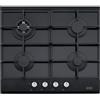 Franke FHNG 604 4G TC BK C Incasso Gas Nero - Piano cottura a gas, Vetro, Nero, 1000 W, 1750 W)