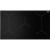 De'Longhi NSI 952 Piano Cottura A Induzione 90 Cm, Vetroceramica Nero, Comandi Touch, 5 Zone Di Cottura, Booster, Blocco Tasti