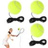 AONAYO 3 palline di ricambio Twistball con cordino, palla da tennis con corda, palla da tennis elastica di ricambio per tennis, palline da tennis con corda, per adulti, principianti, allenamento