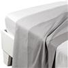 Caleffi 1003383 Cotone Joy Superiore Lenzuolo per Singolo Letto, Grigio