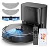Vexilar W11 Robot Aspirapolvere Lavapavimenti con Mappatura,5000Pa,180 minuti,Svuotamento Automatico,Aspirapolvere Robot Lavapavimenti Autopulente con Stazione per Tappeti/Pavimenti/Peli