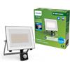 PHILIPS Lois, Proiettore per Esterni, con Sensore di Movimento, 24 W, 5000 K, Antracite