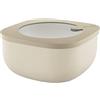 Guzzini Store&More Kitchen Active Design Contenitori Ermetici Bassi per Frigo/Freezer/ Microonde (M), 16 x 16 x 7.8 cm, Marrone (Clay)