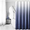 Gibelle Tenda da doccia in tessuto ombré a nido d'ape, set di accessori decorativi per il bagno, con ganci, idrorepellente e lavabile in lavatrice, 183 x 183 cm