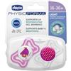 Chicco Succhietto Light Rosa Silicone 16-36m 2 Pezzi