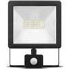 TECNO-ESHOP FARO LED 50W BIANCO FREDDO CON SENSORE MOVIMENTO NERO ML-FLSxxxxK50WSA2N-SMOML-FLS6000K50WSA2N