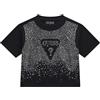 GUESS Maglietta per Bambine e Ragazze Nero 14 Anni (164cm)