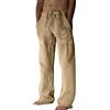rtdgcv Pantaloni neri uomo e pantaloni casual tinta unita pantaloni sportivi giapponesi, piedi stretti tessuto pantaloni uomo, Z0123a-kaki, M