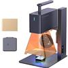 LaserPecker L2 Incisore Laser 60W Macchina per Incisione Laser 5W Potenza in uscita Precison 0,05 mm Laser Cutter Portatile Strumenti Incisore Taglio Laser per Legno Pelle Metallo, con Custodia