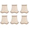 lyrlody Confezione da 6 Paralumi in Tessuto Copri Lampada da Parete Paralume per Lampadario per la Decorazione Domestica, Facile Installazione, Adatto per Portalampade E14