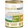 VBB 400 g VBB HealthyMeat Alimento Dietetico Completo Monoproteico Cibo Umido Paté per Cani Adulti con Coniglio e Riso Gluten Free