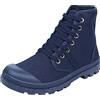 ANUFER Unisex Uomo Donna Caviglia Alta Stivali di Tela Allacciate Informale Sneakers Nero SN0711110 EU41
