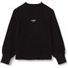 Tommy Jeans Pullover Donna Turtleneck Pullover in Maglia, Nero (Black), XXL