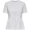 ONLY Onllia S/S O-Neck Mix Top Box Jrs, Nero, S