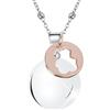 MAMIJUX Chiama Angeli Orsetto Mamma Idea Regalo Gravidanza Collana Donna Richiamo degli Angeli Catenina Acciaio