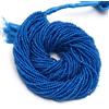 Bundela Gems AAA++ Bellissimo Topazio Blu Micro Pietra Preziosa Rotonda Sfaccettata Filo d...