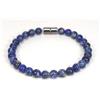 Bundela Gems Bracciali di perline in pietra preziosa rotonda liscia lapislazzuli naturale ...